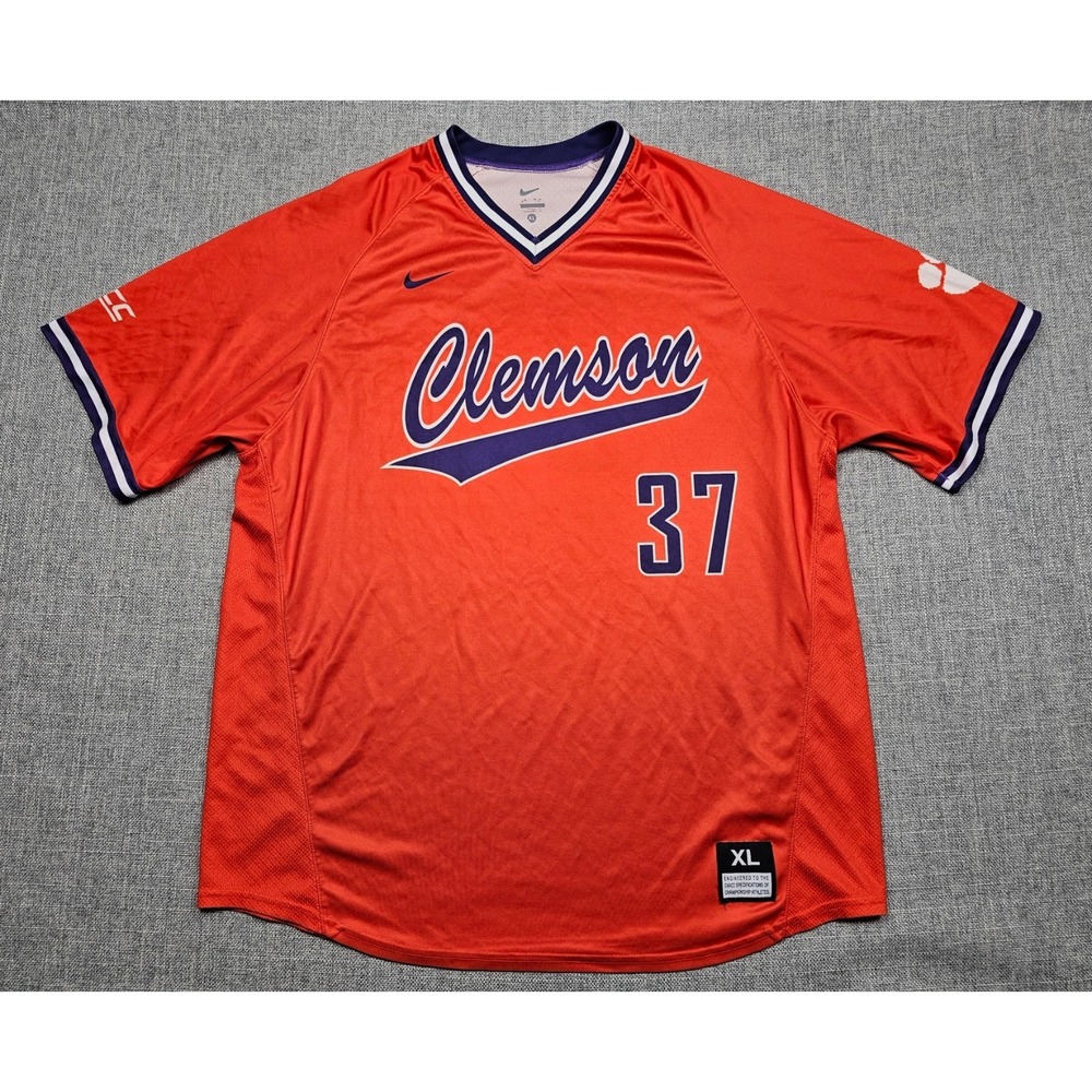 Clemson Tigers Baseball Jersey Mens XL Nike Practice Team Issued Authentic #37
